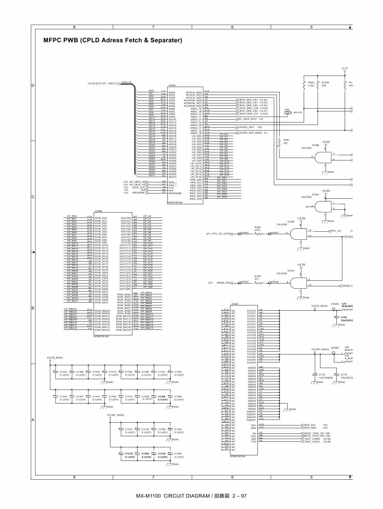 SHARP MX M850 M950 M1100 Circuit Diagrams-2